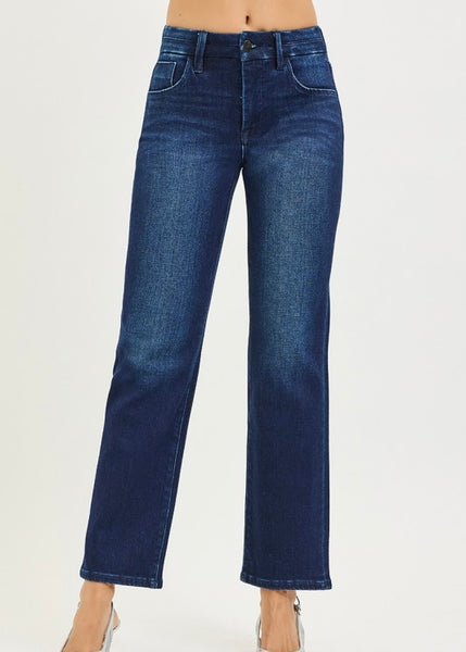 Rainey Mid Rise Ankle Straight Jean