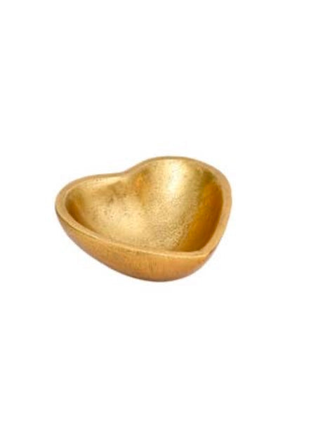 Textured Gold Heart Bowl Small