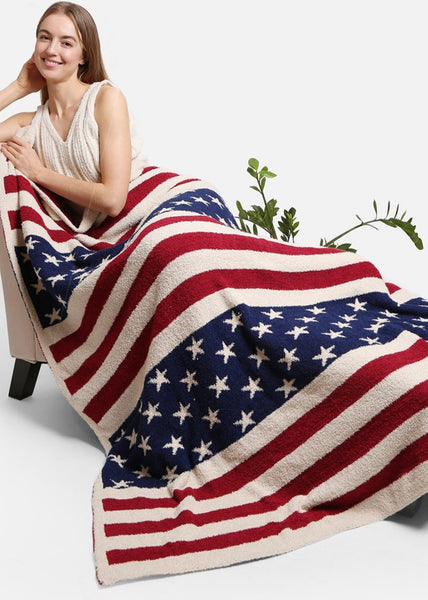 Luxury Soft American Flag Blanket