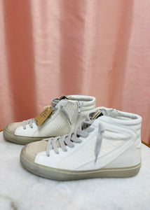 Shu Shop Rooney White Snake High Top Sneakers