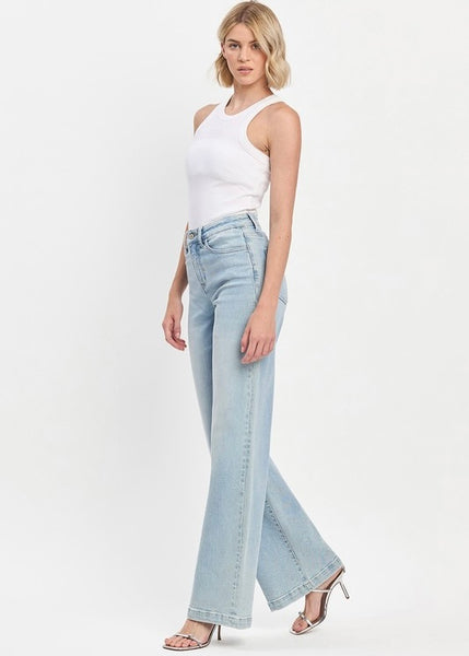 Forever Optimistic High Rise Wide Leg Jeans