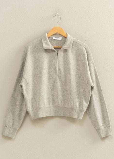 You Are Home Heather Grey Pullover