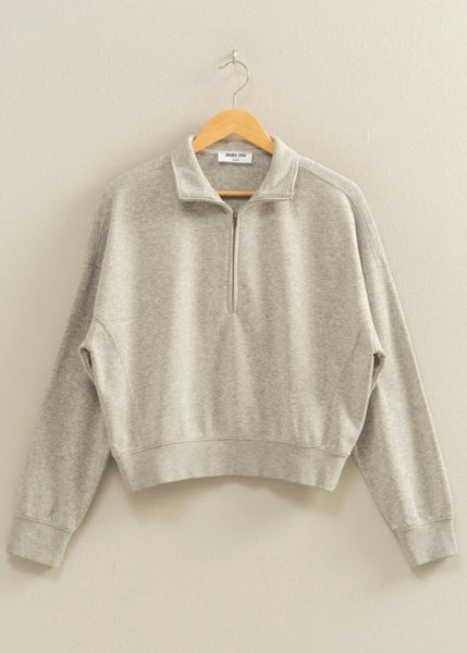 You Are Home Heather Grey Pullover