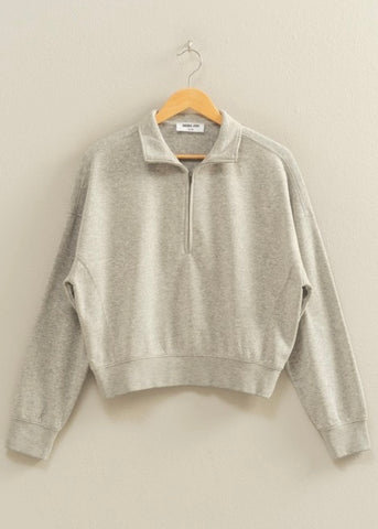You Are Home Heather Grey Pullover