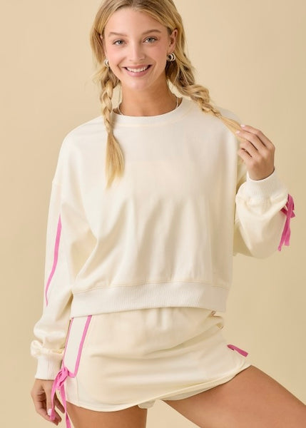Hello Cuteness Cream & Pink 2 Pc Set