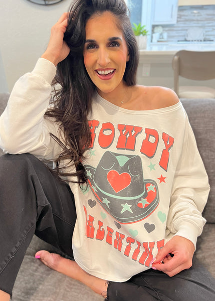 Recycled Karma "Howdy Valentine" Sweatshirt