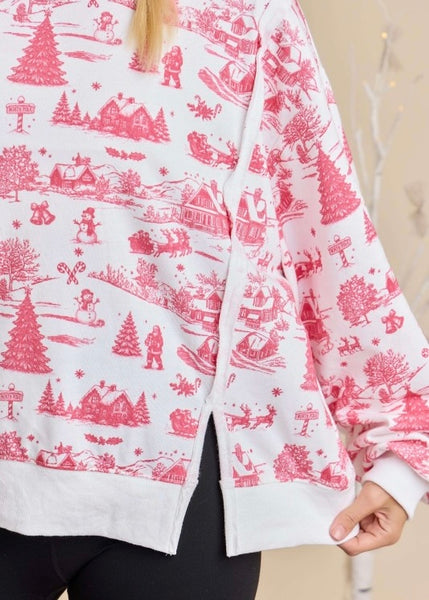 Christmas Wonderland Oversized Sweatshirt