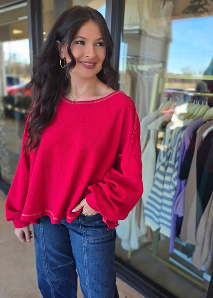 Don't Overlap Open Back Oversized Top