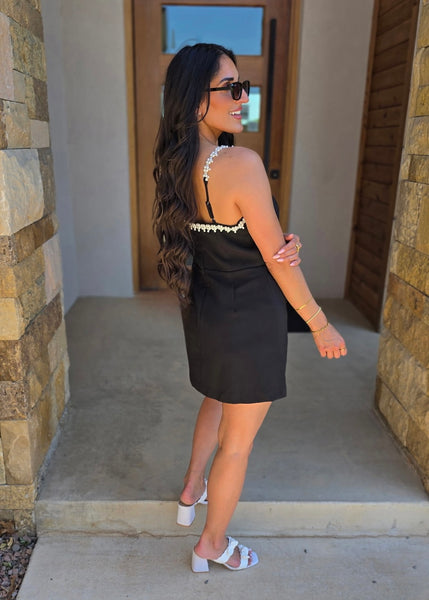 Summing Up Sophistication Black Romper Mini Dress