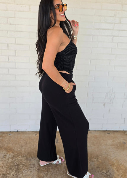 Weekend Wonder Black Casual Pant