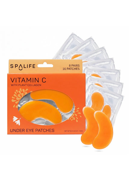 Vitamin C Hydrogel Undereye Patches with Plant Collagen |8Pk