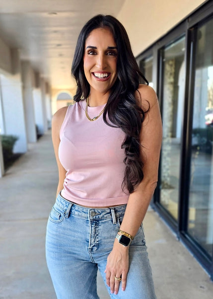 Don't Forget About Me Soft Pink Seamless Tank