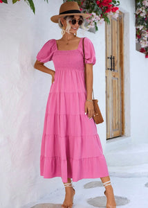 Perfectly Pink A Line  Maxi Dress
