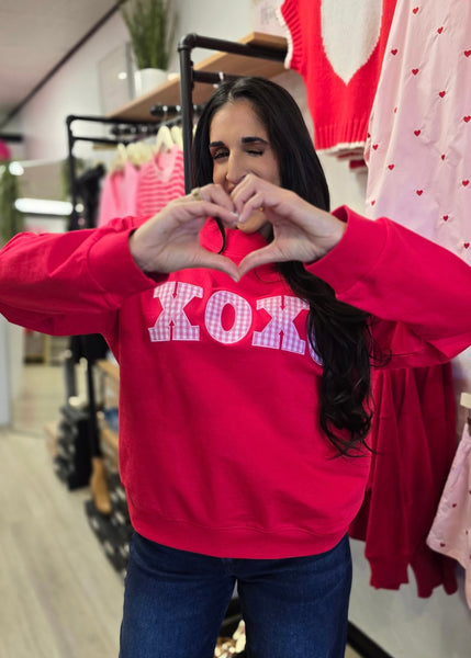 Showing The Love XOXO Red Sweatshirt