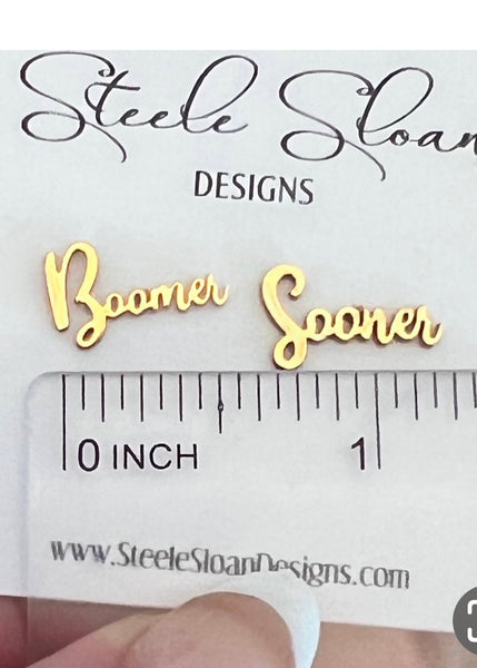 Boomer Sooner Gameday Earrings