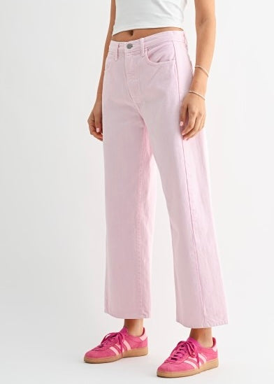 Mallory Pink Barrel Jeans