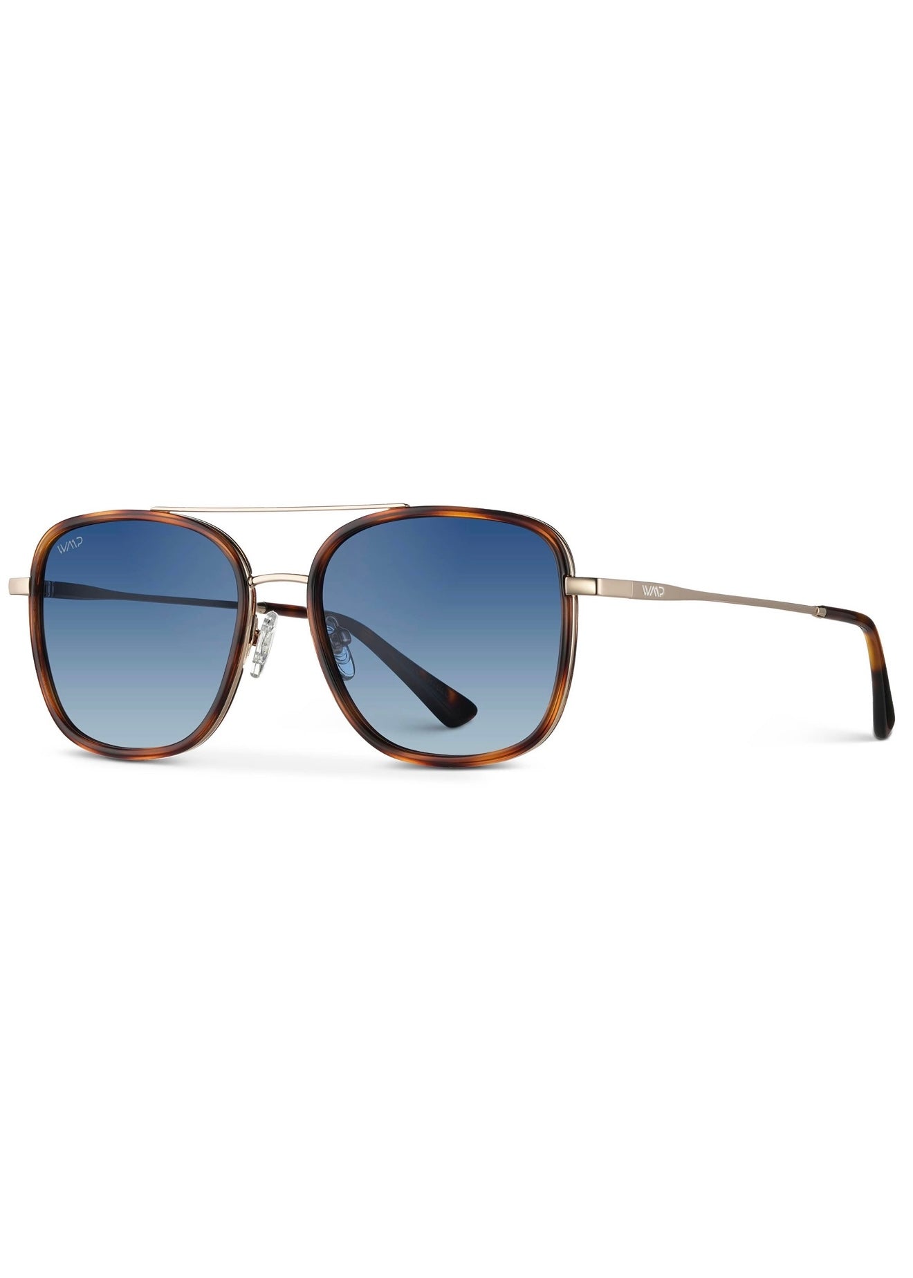 Gia Brown Tortoise Square Frame Sunglasses