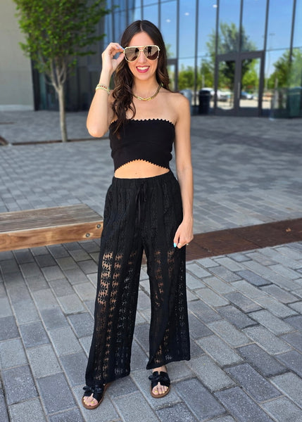 Front Runner Black Lace Pants