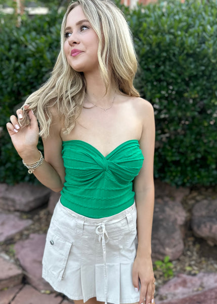 Quick Update Kelly Green Tube Top