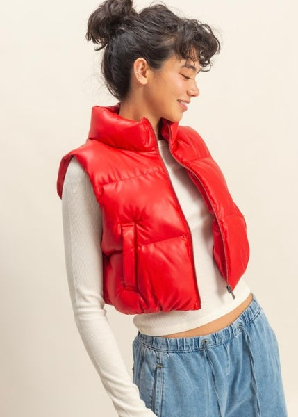Connected Success Red Puffer Vest