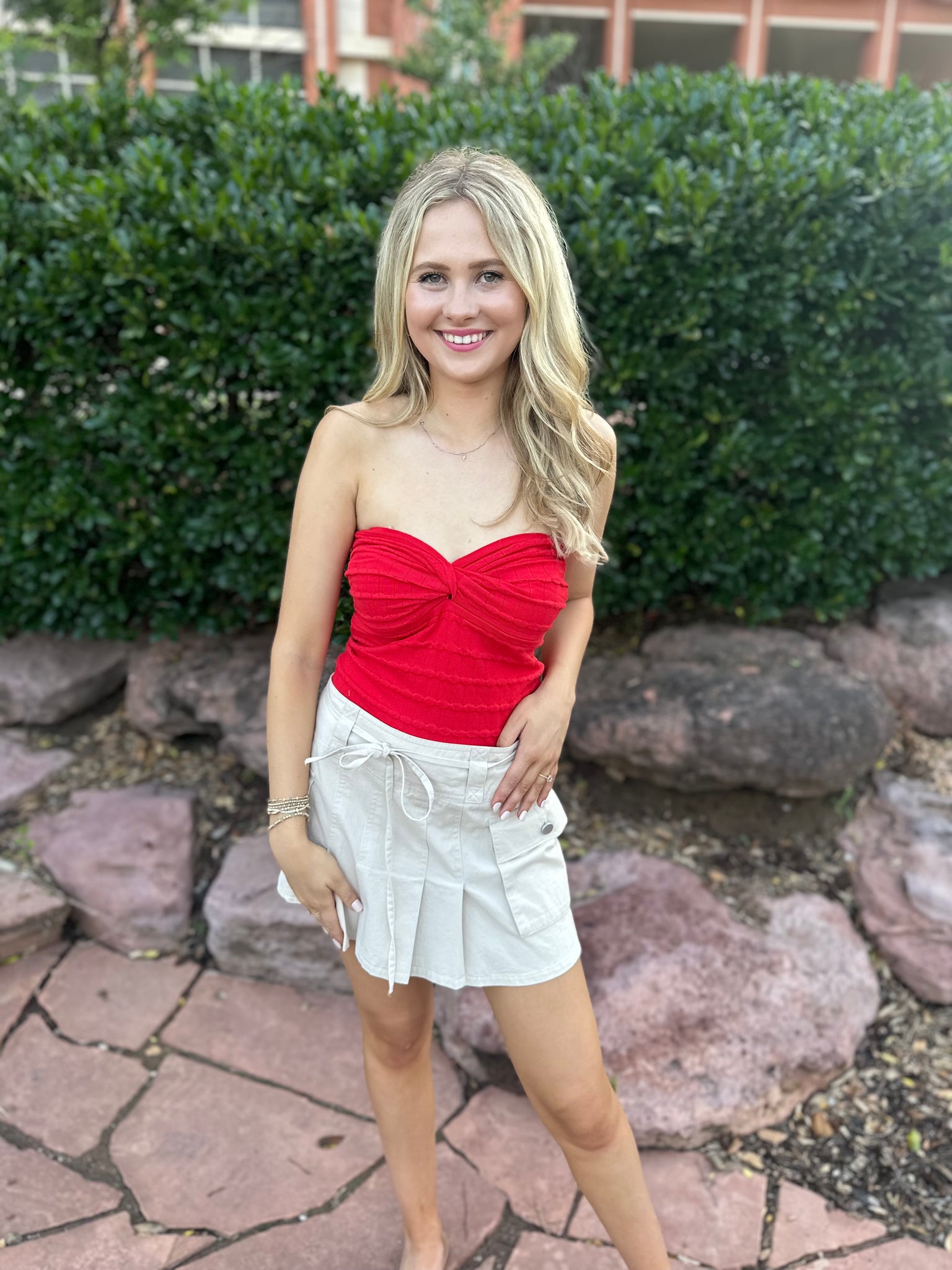Quick Update Red Tube Top