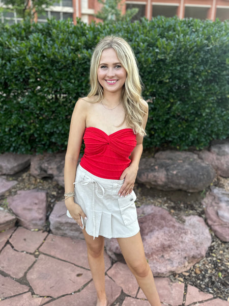 Quick Update Red Tube Top
