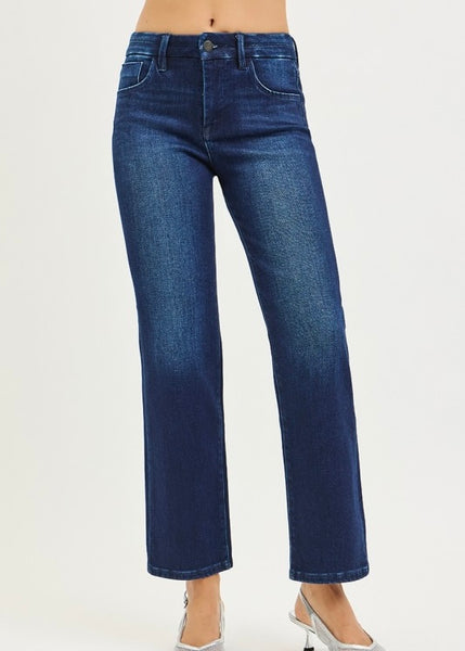 Rainey Mid Rise Ankle Straight Jean