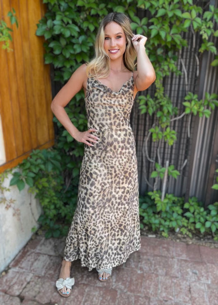 Mesh Madness Leopard Maxi Dress