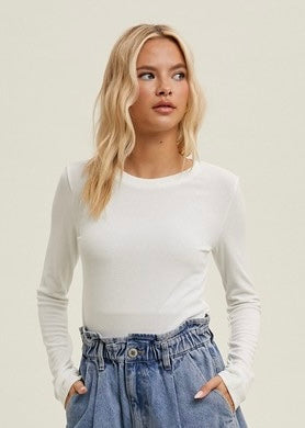 Layering Fabulous Ivory Long Sleeve Top
