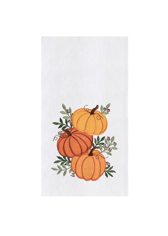 Fall/Harvest Stacked Pumpkin Kitchen Towel