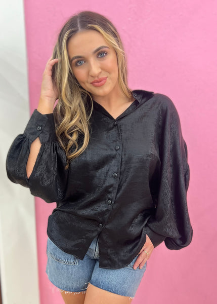 Light Up My Life Black Blouse