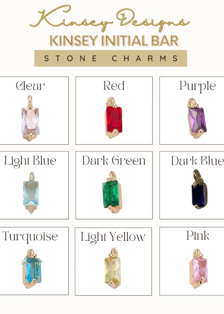 Kinsey Designs Single Stone Charms
