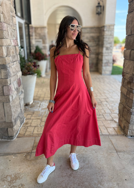 Powerful Love Red Maxi Dress