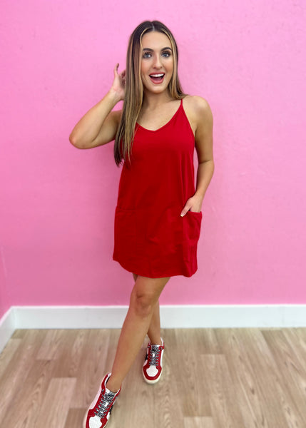 Friendly Advice Red Romper