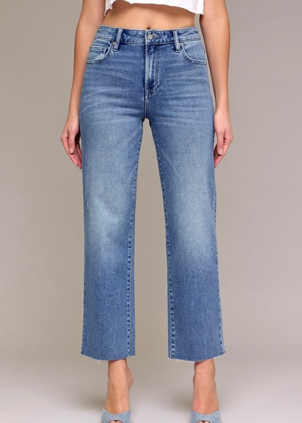 Stephanie High Rise Straight Denim