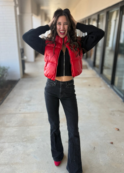 Connected Success Red Puffer Vest