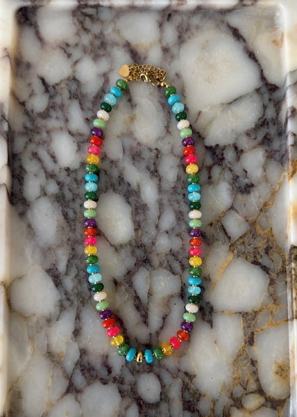 Hazel Beaded Necklace - Multi