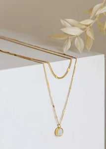 Double Layered charm necklace