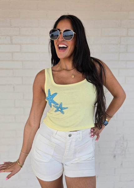 On The Shore Yellow Ribbed Starfish Tank