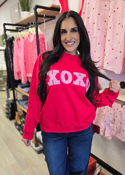 Showing The Love XOXO Red Sweatshirt