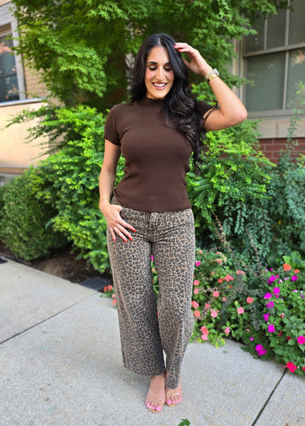 Running Wild Leopard Boyfriend Jean