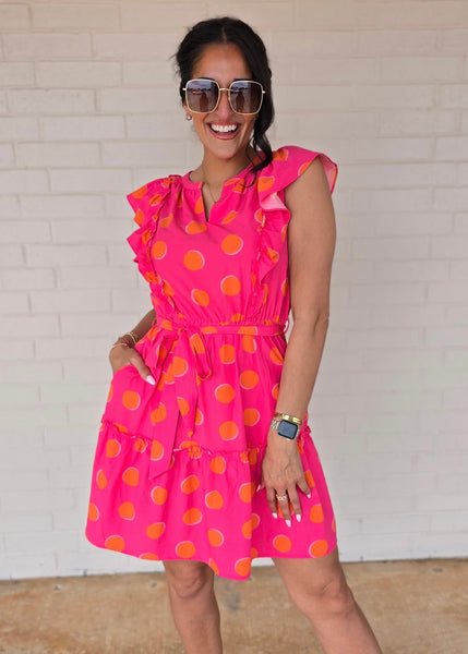 The Beat Goes On Polka Dot Dress