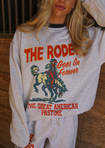 "Rodeo Forever" Heather Grey Sweatshirt