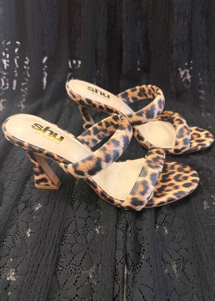 Fedora Leopard Print Heels