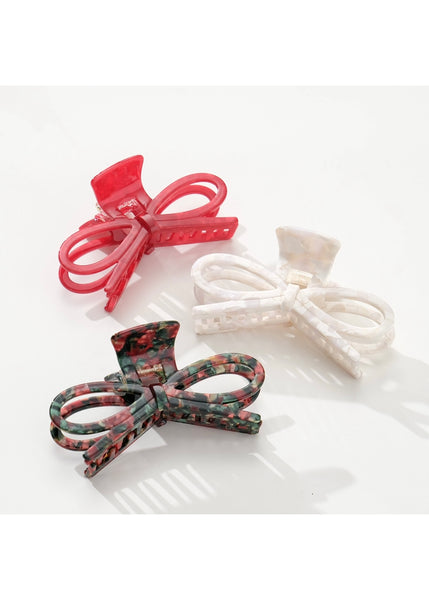 Remi Wide Bow Claw Clip - Multi
