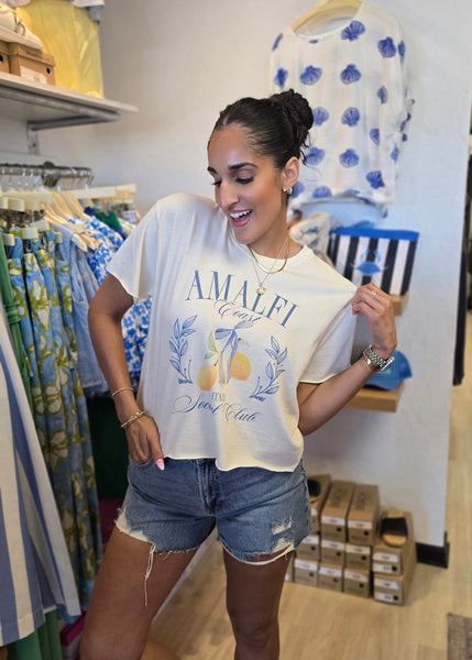 AMALFI COAST Vintage Crop Tee