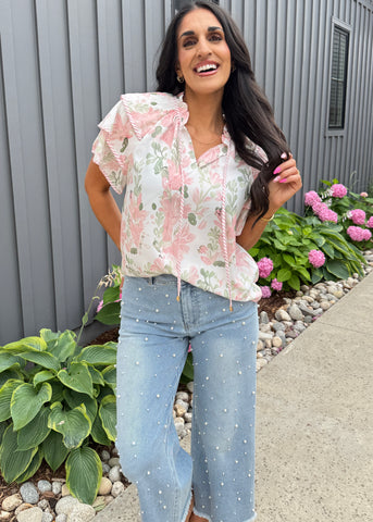 Nice To Meet You Pink Floral Top