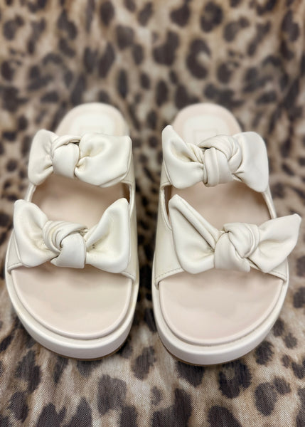 Kiki Bone Bow Platform Sandal
