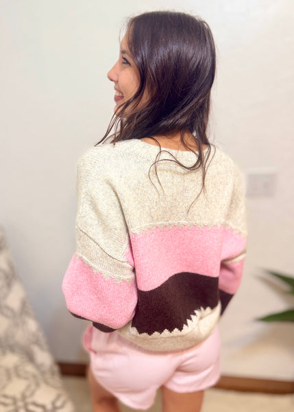 Cozy Nights Long Sleeve Crew Neck Sweater