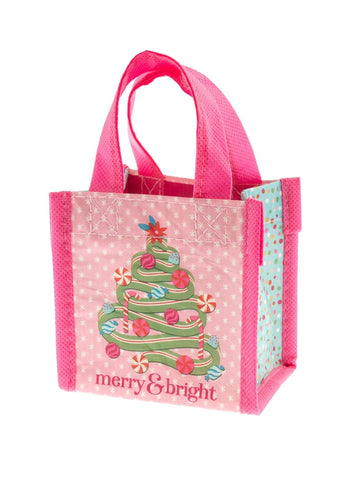 Holiday Recycled Tiny Gift Bag: Merry and Bright